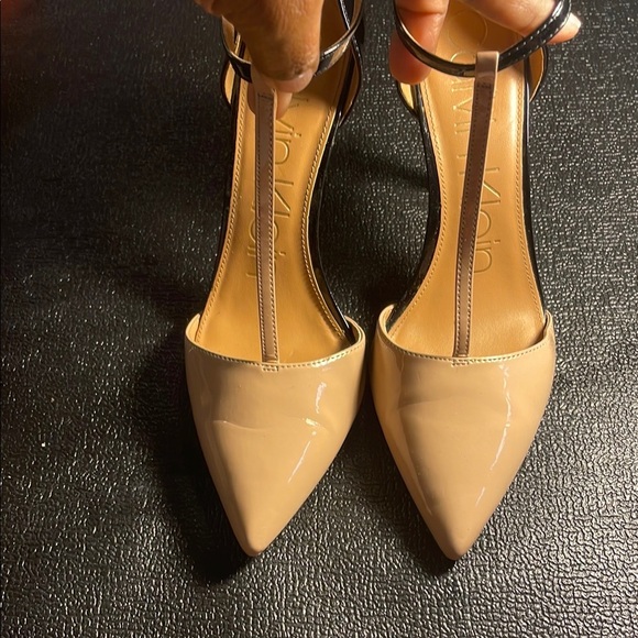 Calvin Klein Cream Pointed Toe Heels Stiletto Elegance - Picture 1 of 6